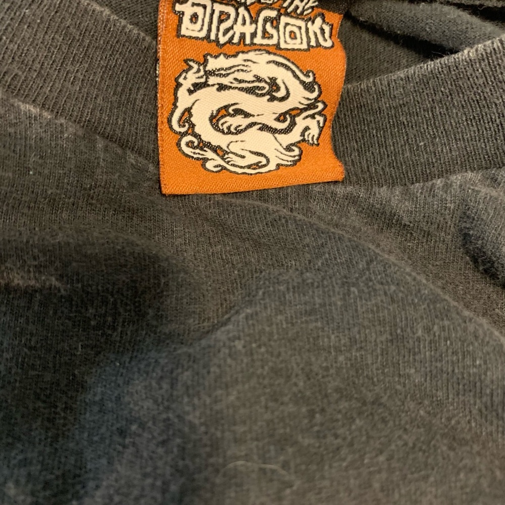 Year of The Dragon Black Graphic Tee with Dragon Logo Long Sleeve Streetwear XL - Picture 6 of 7